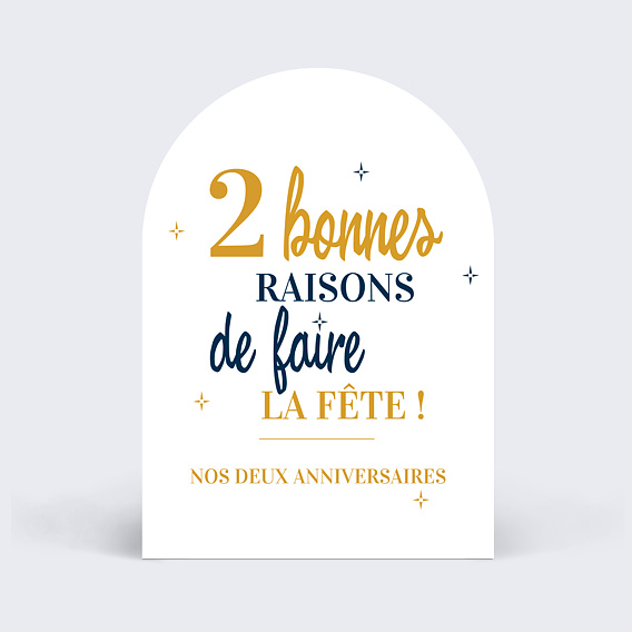 Invitation anniversaire Multi-raisons Multi-anniversaire