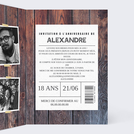 Invitation Anniversaire Adulte Jolies Bulles