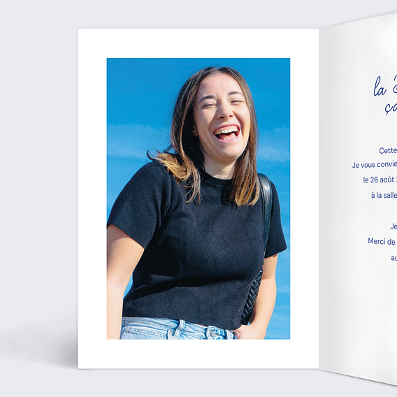 Invitation anniversaire Soirée à l'italienne Intérieur Gauche