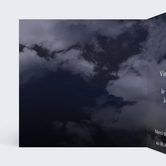 Invitation anniversaire Birthday Coming Intérieur Gauche