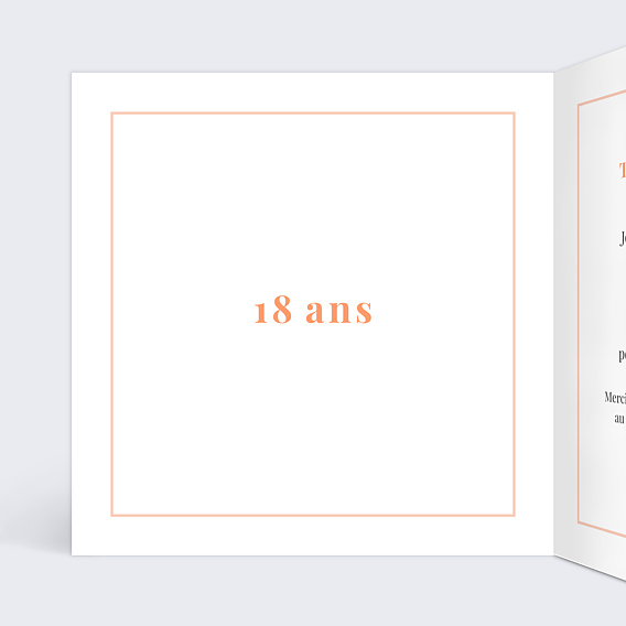 Invitation anniversaire Joli Filet Intérieur Gauche