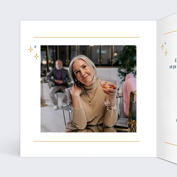 Invitation Anniversaire Adulte 2 en 1