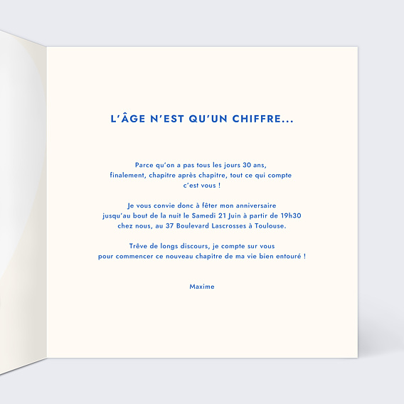 Invitation Anniversaire Adulte Plus 1