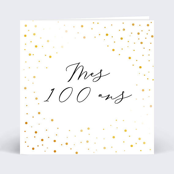 Invitation anniversaire Dorure Anniversaire