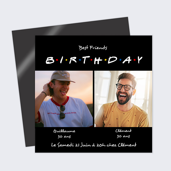 Invitation anniversaire Copain de Soirée