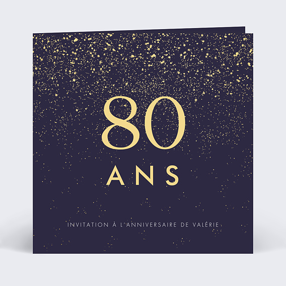Invitation anniversaire Pluie de Fête