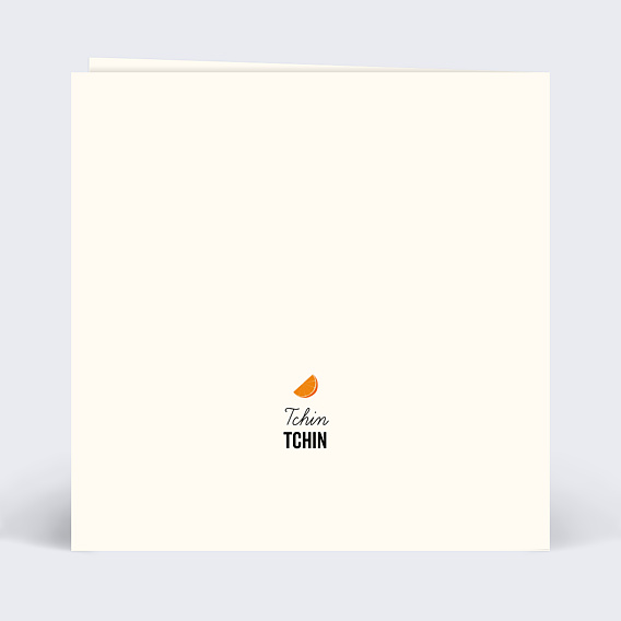 Invitation anniversaire Spritz Verso