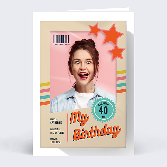 Invitation Anniversaire Adulte Marque de Fabrique