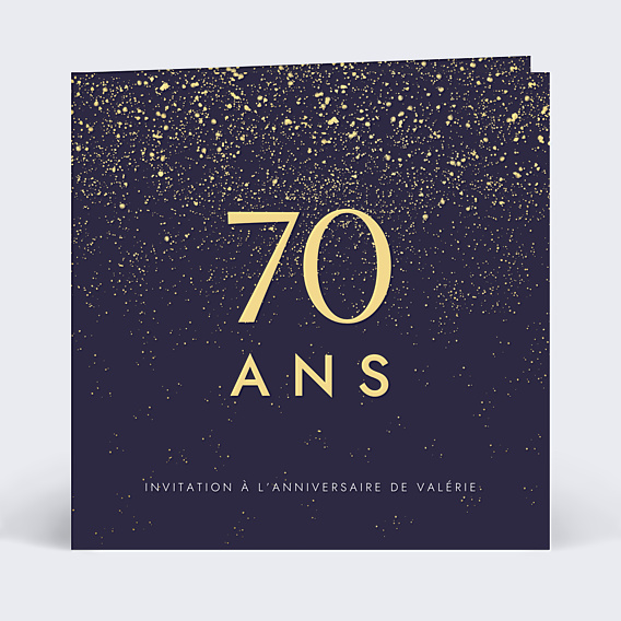 Invitation anniversaire Pluie de fête avec graines