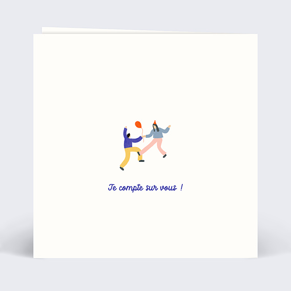 Invitation anniversaire Grande Fête Verso