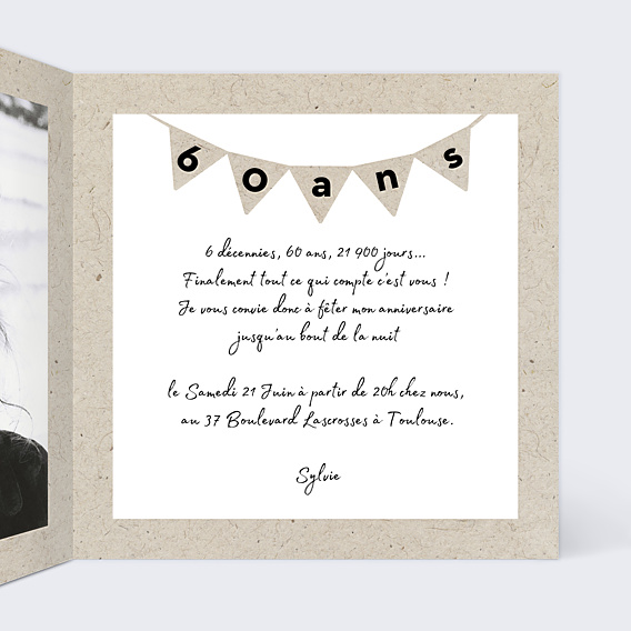 Invitation Anniversaire Adulte Printemps