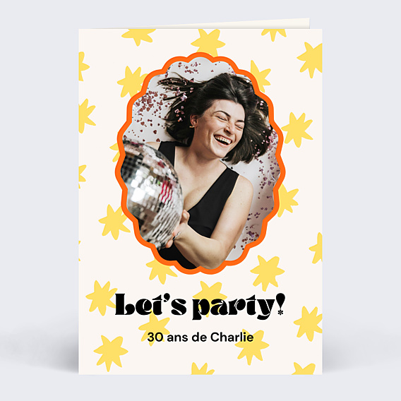 Invitation Anniversaire Adulte Let’s Party
