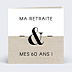Invitation Anniversaire Adulte Retraite Esperluette Chiné