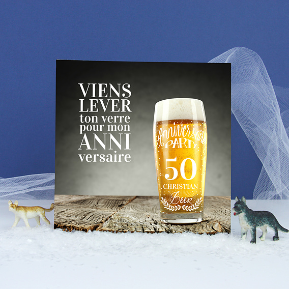 Invitation anniversaire Cheers Après 1