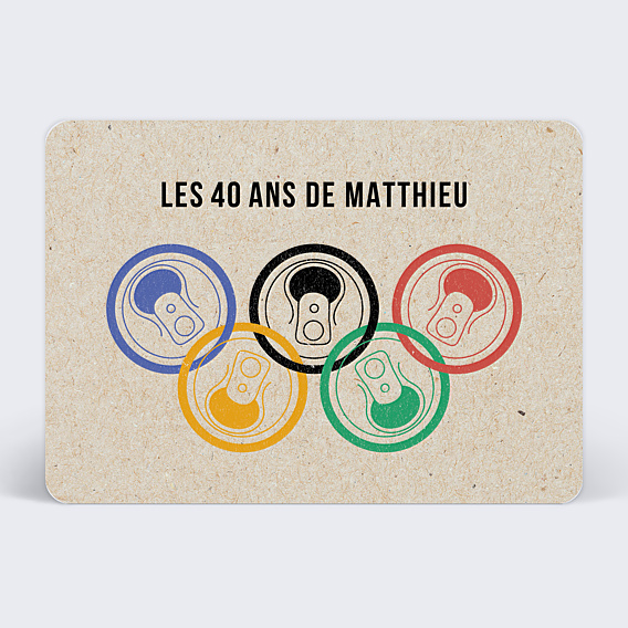 Invitation anniversaire Olympiades