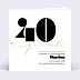 Invitation anniversaire 40 ans Moderne