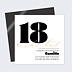 Invitation anniversaire 18 ans Moderne