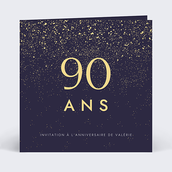 Invitation anniversaire Pluie de Fête