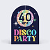 Invitation Anniversaire Adulte Fête disco