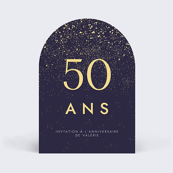 Invitation Anniversaire Adulte Pluie de Fête