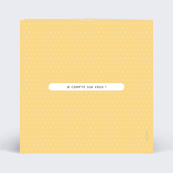 Invitation anniversaire Objets des années 70 Verso