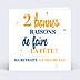Invitation Anniversaire Adulte 2 en 1