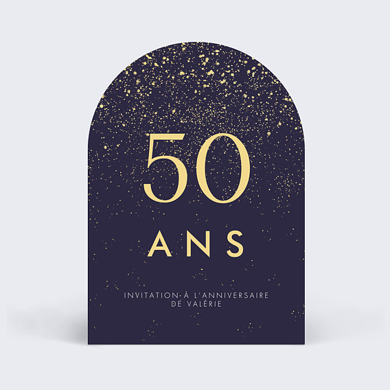 Invitation anniversaire Pluie de Fête