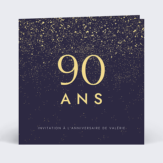 Invitation Anniversaire Adulte Pluie de fête avec graines