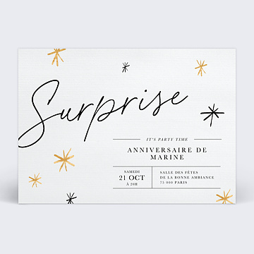 Invitation Anniversaire Adulte Jolie Surprise