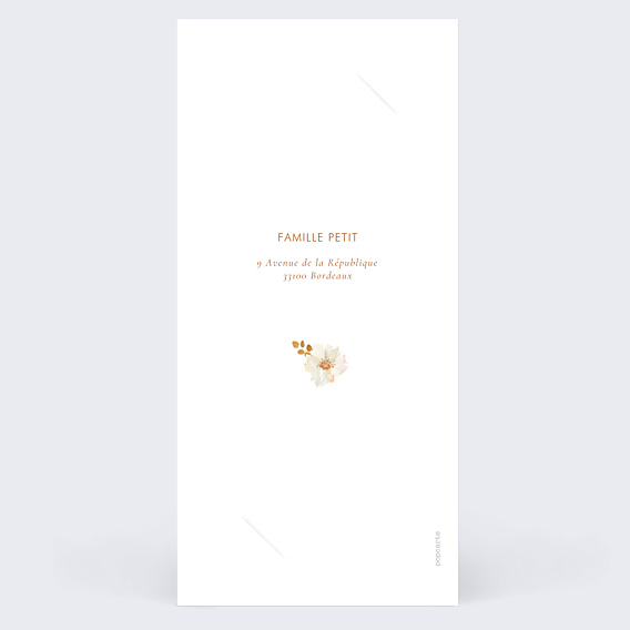 Invitation Anniversaire Adulte Bouquet parfumé décomposé