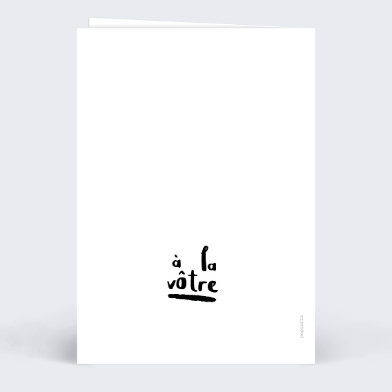 Invitation anniversaire Prendre de la Bouteille Verso