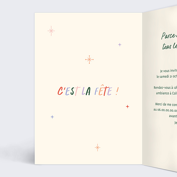Invitation Anniversaire Adulte C'était Avant