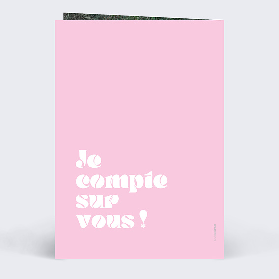 Invitation anniversaire 30 ans Original Verso