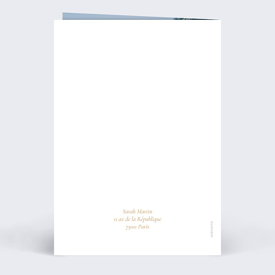 Invitation anniversaire Guirlande Photo Verso