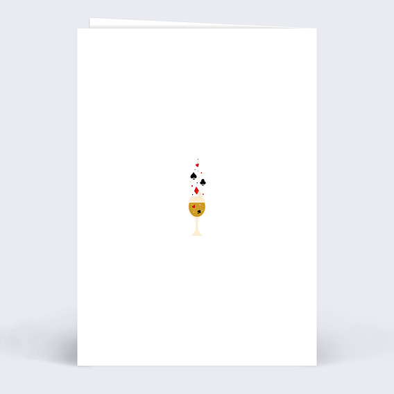 Invitation anniversaire Reine Verso