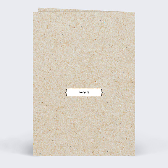 Invitation anniversaire Vintage Ludique Verso