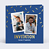 Invitation anniversaire Paillettes Plats