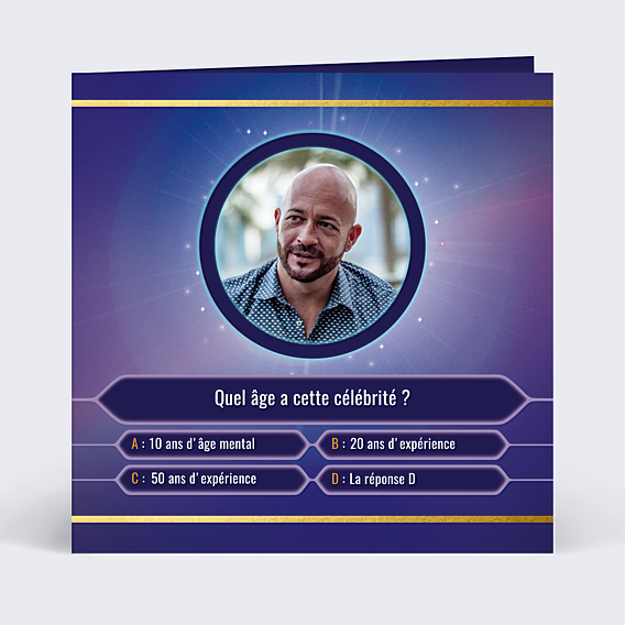 Invitation Anniversaire Adulte Gagner des Années