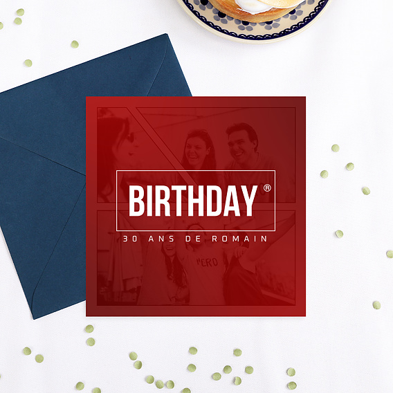 Invitation anniversaire Comics Après 4