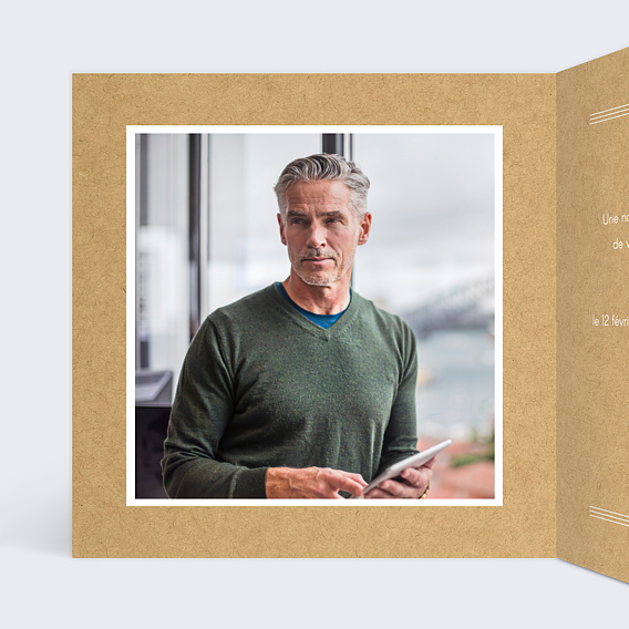 Invitation anniversaire Typo Intérieur Gauche