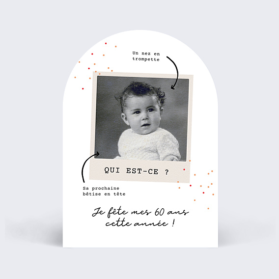 Invitation Anniversaire Adulte Même caractère