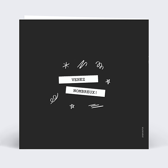 Invitation Anniversaire Adulte Petits tirages souvenirs