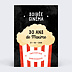 Invitation anniversaire Soirée Cinéma