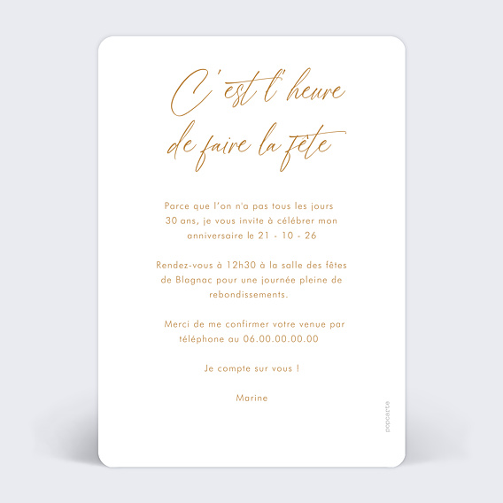 Invitation Anniversaire Adulte Arche