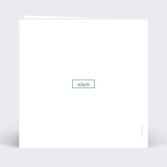 Invitation anniversaire Cadre Verso