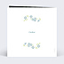 Invitation anniversaire Petites fleurs bleues Verso