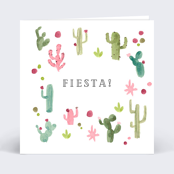 Invitation Anniversaire Adulte Cactus