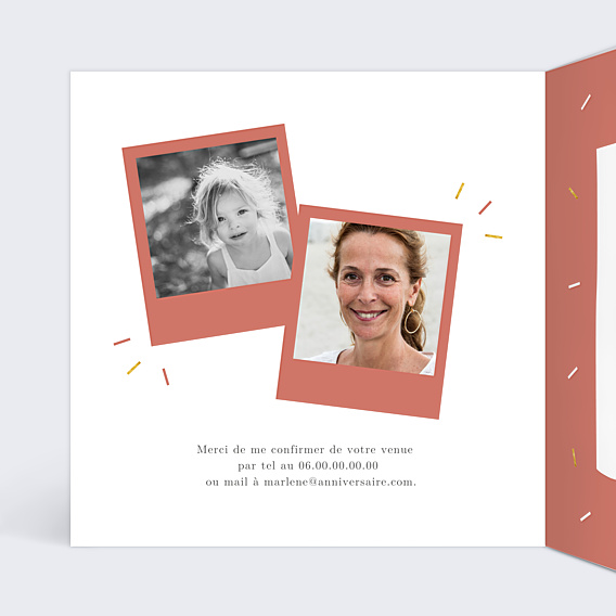 Invitation Anniversaire Adulte Graphique