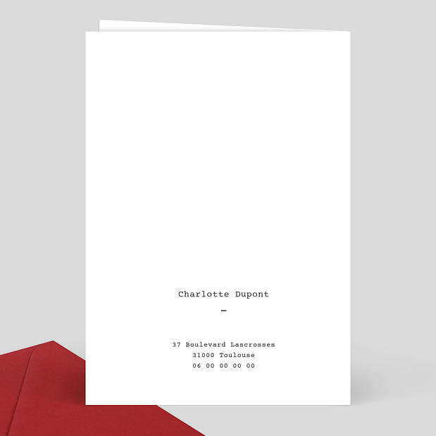 Invitation Anniversaire Polaroïd Simple Verso