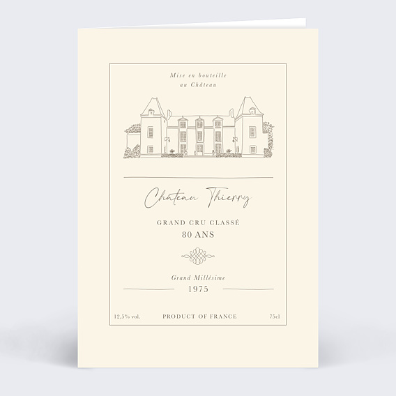 Invitation anniversaire Grand Cru